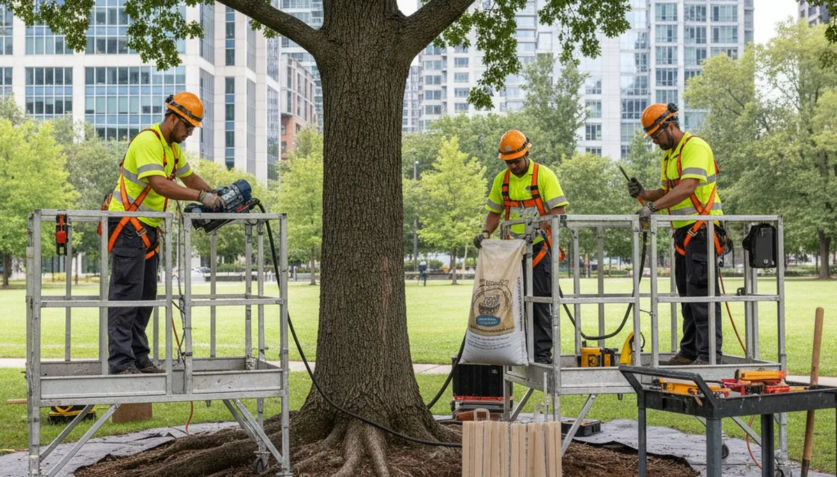 Root protection service in Cambridge, MA for healthy tree roots in urban soil conditions